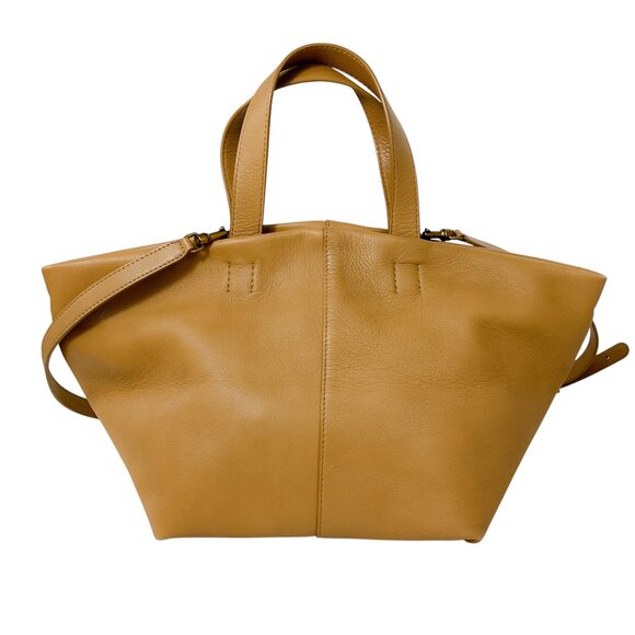 Mansur Gavriel Tan Tulipano Leather Shoulder Bag - Picture 3 of 15
